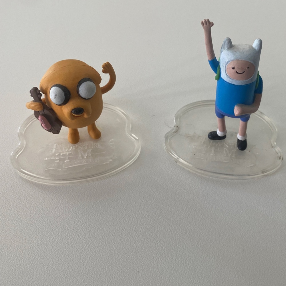 Adventure Time Finn & Jake Mini Figures - Blue, Yellow